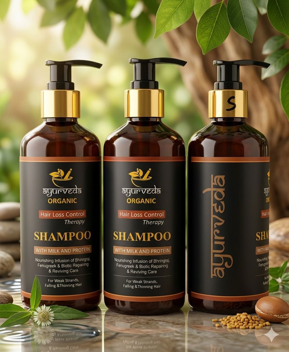 Ayurveda Organic Shampoo  { hair loss control }