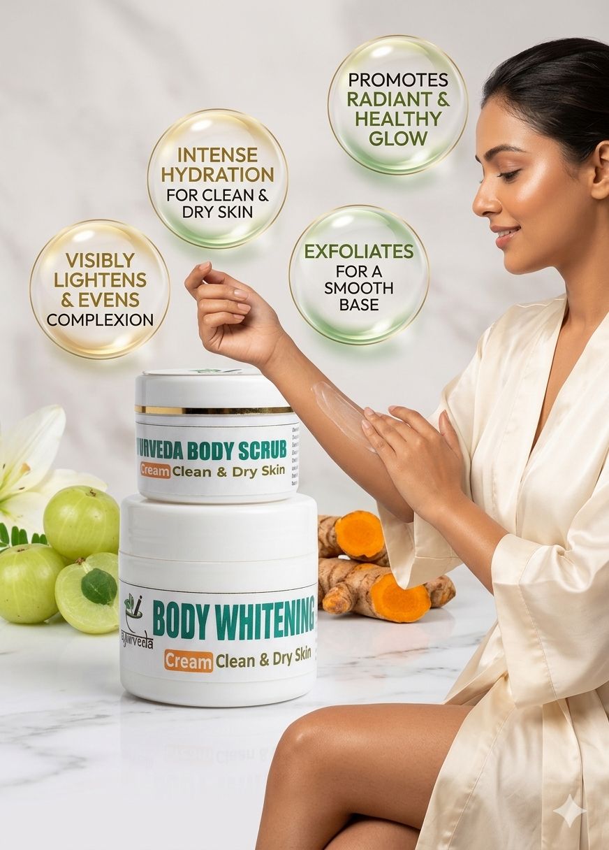 Body Whitening Cream & Scrub